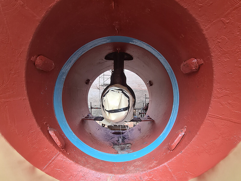 Bow Thurster Protective Coating
