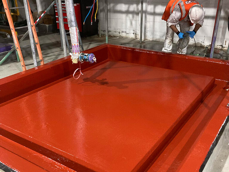 Lining to Chemical Storage Bun